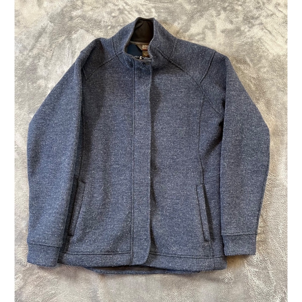 Outdoor Research Flurry Jacket Womens Large Blue Sweater Fleece Lined Gorp